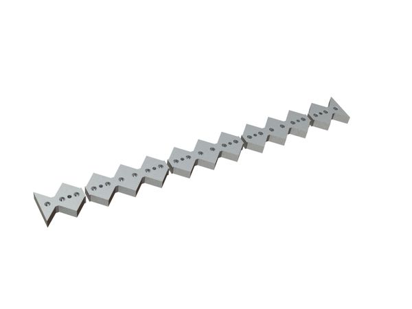 5-piece counter knife 1968x210x60 Premium Line, version 130, B1 version for Untha Untha XR 2000