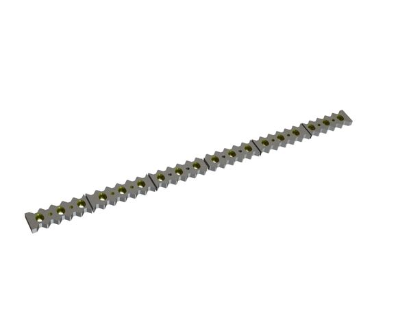 6-piece counter knife 1552x84x27 Eco Line, version 40, X version for Vecoplan Vecoplan VAZ 1600