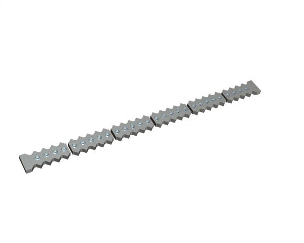 6-piece counter knife 2424x172x45 Premium Line, version 80, W9 version for Weima Maschinenbau GmbH Weima PowerLine 2500