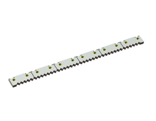 6-piece Eco Line knife set, version 40, 12 countersunk holes, W version for WEIMA America Inc. 