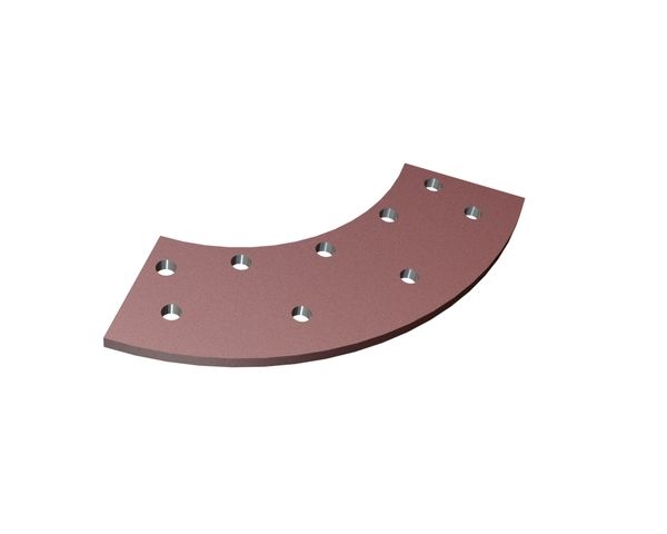 Adapter ring rotor Ø746xØ447x15, 9 bores, Hardox for Lindner Recyclingtech Lindner Jupiter