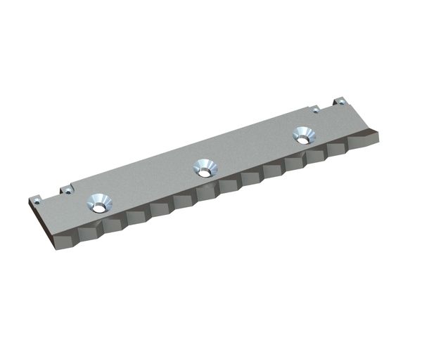Adjustable left counter knife 496x98x15/26 Premium Line, version 40, X version for WEIMA America Inc. 