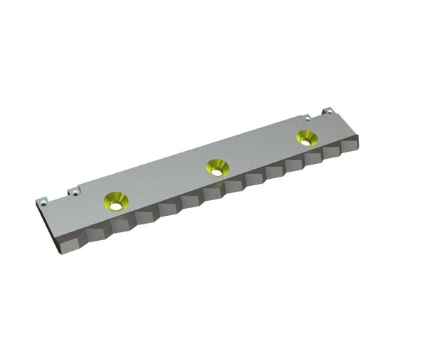 Adjustable right counter knife 496x98x15/26 Eco Line, version 40, X version for WEIMA America Inc. 