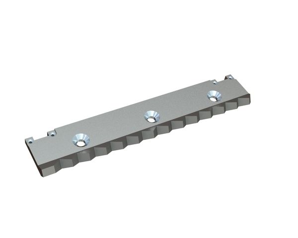 Adjustable right counter knife 496x98x15/26 Premium Line, version 40, X version for Weima Maschinenbau GmbH Weima WL