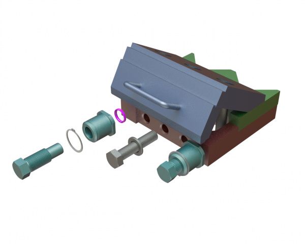 Adjusting screw 128mm long for Lindner Recyclingtech Lindner Jupiter