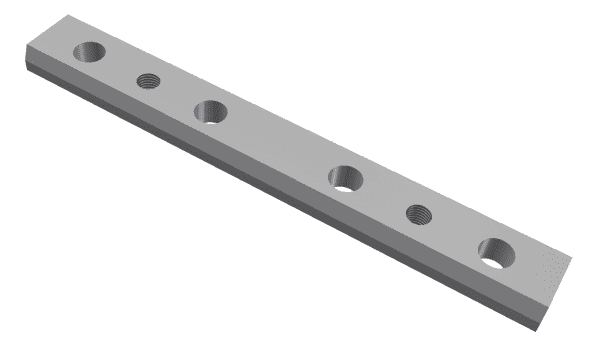 Adjusting strip set 6-parts for Vecoplan LLC (Retech) 