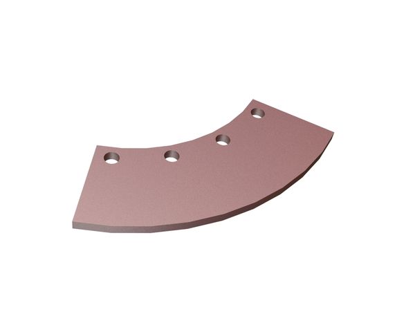 Anello di tenuta rotore Ø719/Ø446x15, Hardox, 4 fori per Lindner Recyclingtech Lindner Polaris 1800