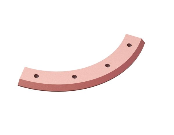 Anillo de desgaste para rotor Ø735, 4x rosca M20, Hardox para Lindner Recyclingtech 