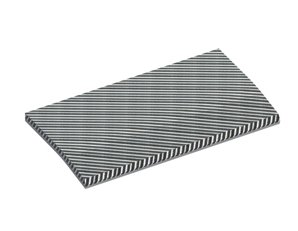 Armored plate scraper comb 344x188x15 for Lindner Recyclingtech Lindner Komet 2800 (A)