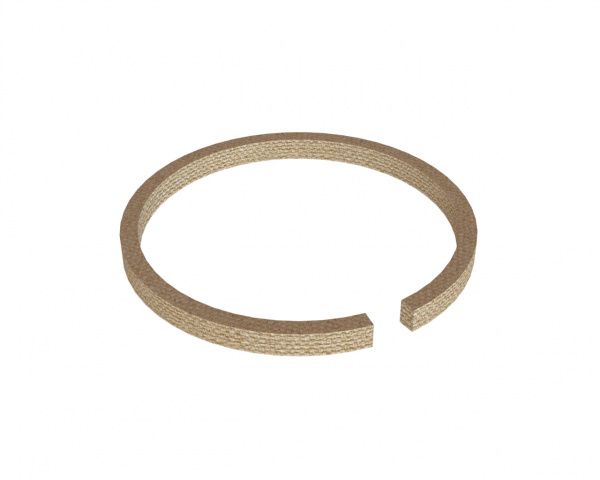 Bague en feutre FI 24 134x110x10, DIN 5419 pour Vecoplan Vecoplan VAZ
