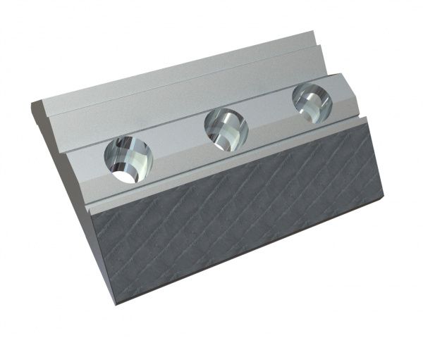 Barra de sujeción 345x242x67, 3 taladros avellanados, 2x rosca M20/2x M8, reforzado para Lindner Recyclingtech Lindner Jupiter