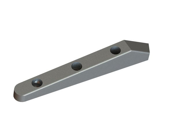Barre de malaxage 200x31x20 Eco Line, 3 trous fraisés Ø8.5/Ø13.5 pour Wipa Werkzeug- und Maschinenbau GmbH 