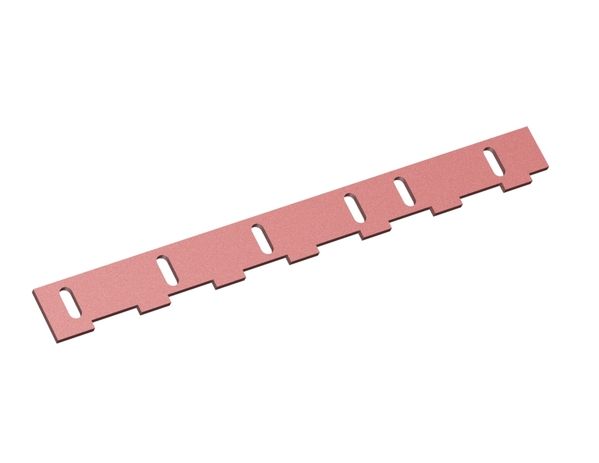 Barre de serrage 779x80x10, Hardox, 6 lumières, filetages 18x48 pour Lindner Recyclingtech 