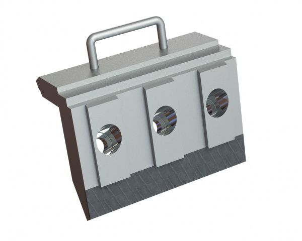 Barre de serrage centre 345x280x141, blindé pour Lindner Recyclingtech Lindner Jupiter