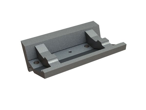 Barre de serrage centre 418x275x144, 4 perçages Ø26,5, filetage M16 pour Untha Untha XR