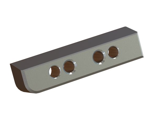 Barrette de raccordement 2T RL 159x39x32 2 alésage, 2xM16 filetage pour Eldan Recycling 