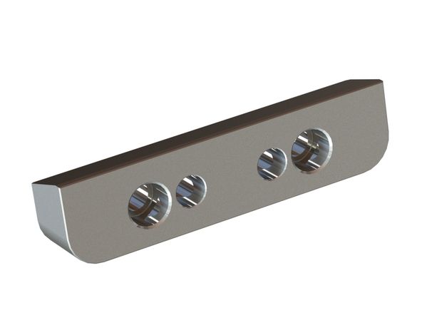 Barrette de raccordement 2T RRL 159x39x32 2 alésage, 2xM16 filetage pour Eldan Recycling 