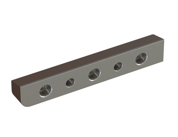 Barrette de raccordement 3T RR 239x39x32 3 alésage, 2xM16 pour Eldan Recycling  Barrette de raccordement 3T RR 239x39x32 3 alésage, 2xM16 pour Eldan Recycling