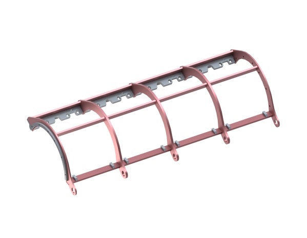 Bastidor de criba 2034x344x876xR303, Hardox para Lindner Recyclingtech 