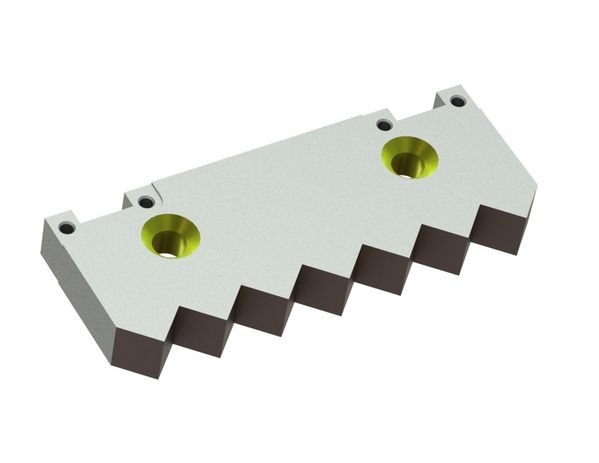 Center counter knife Eco Line, 2 countersunk holes, 7 teeth, tooth spacing 35 for WEIMA America Inc. 