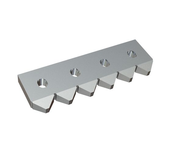 Center stripper rake 382x123x28 Premium Line, version 60, X version for Vecoplan 