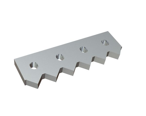 Center stripper rake 382x123x29 Premium Line, version 60, X version for Vecoplan 