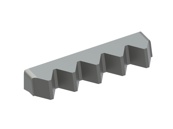 Centre chopper knife 399x101x69 PremiumCut, 9 version for Eldan Recycling 