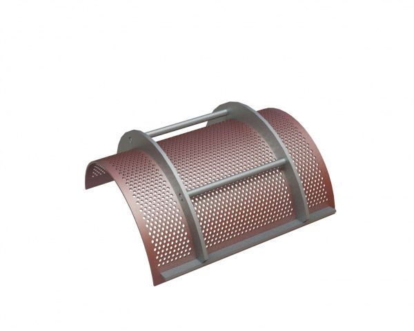 Cesta de criba 572 ancho, espesor de chapa t=6, Hardox, perforación Ø8, nervio 4 para Herbold Meckesheim GmbH Herbold SML 45/60