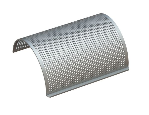 Cesta de criba 675 ancho, espesor t=8 perforación Ø12, ligamento 5 para Hosokawa Alpine AG 