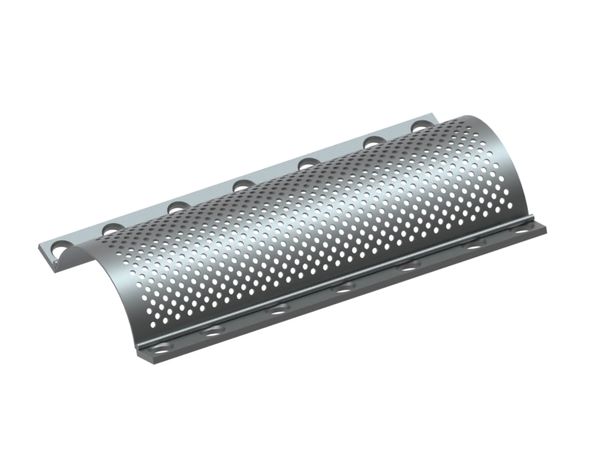 Cesta de criba 904 ancho, espesor t=5 perforación Ø12, puente 8, acero estructural para Getecha GmbH 