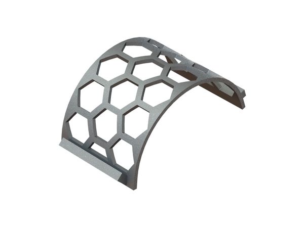 Cesta de criba ancho 346, espesor t=15, perforación ancho entre caras 100, puente 20 para Weima Maschinenbau GmbH 