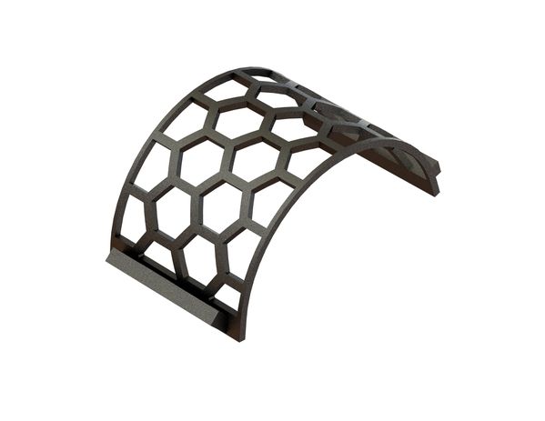 Cesta de criba ancho 346, espesor t=15, perforación ancho entre caras 80, puente 15, Creusabro para Weima Maschinenbau GmbH 