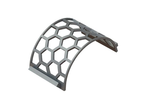 Cesta de criba ancho 346, espesor t=15, perforación ancho entre caras 80, puente 15 para Weima Maschinenbau GmbH 
