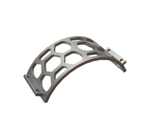Cesta de criba ancho 360, espesor t=25, perforación hexagonal ancho entre caras 142, puente 27,5 para Lindner Recyclingtech 