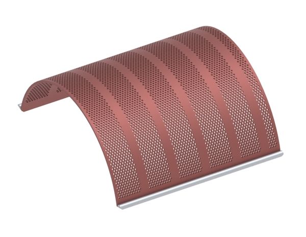 Cesta de criba, ancho 788, espesor de chapa t=10, perforación Ø8, nervio 4, Hardox para Herbold Meckesheim GmbH 