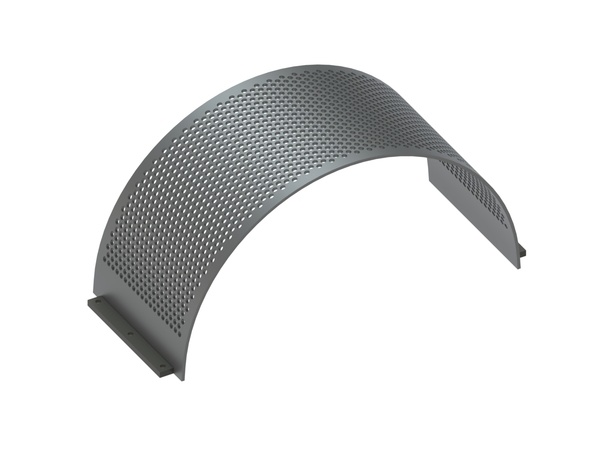 Cesta de criba de 390 de ancho, espesor de la placa de criba t=10 perforación Ø16, barra 7 