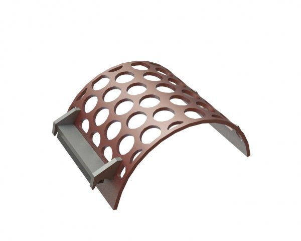 Cesta de cribado 497 mm de ancho, espesor de chapa perforada t=15, perforación Ø80 nervio 20 para Lindner Recyclingtech Lindner Micromat Plus 2500