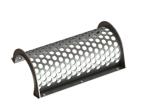 Cesta de cribado 620 mm de ancho, espesor de chapa perforada t=6, perforación Ø30 nervio 10 para Untha 