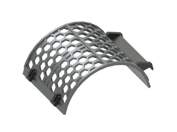 Cestello vaglio larghezza 497, spessore t=10, perforazione a nido d’ape tra piani 50 per Lindner Recyclingtech 