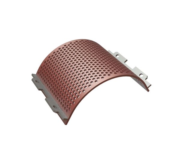 cesto colador 414 ancho, espesor de la placa de cribado t=10 perforación Ø14, puente 7, Hardox para Vecoplan Vecoplan V-ECO 1700