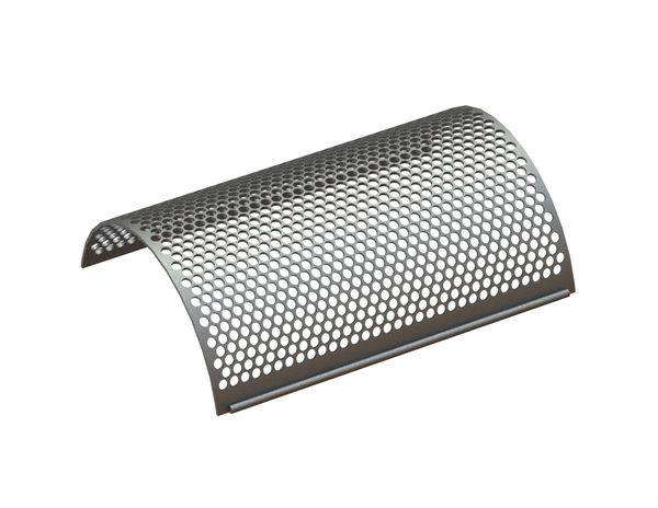 Cesto vagliante, larghezza 1165 mm, spessore lamiera forata t=10, foratura Ø15, legamento 5 per Zerma | AMIS 