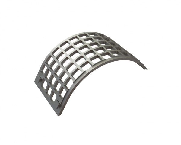 Cesto vagliante, larghezza 478, spessore lamiera t=25, perforazione quadrata 71x71, legamento 17 per Lindner Recyclingtech Lindner Saturn