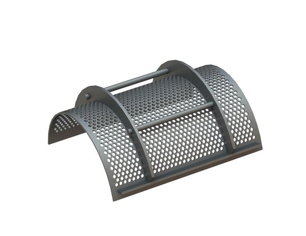 Cesto vagliante, larghezza 573, spessore lamiera t=6, perforazione Ø12, ligamento 4 per Herbold Meckesheim GmbH Herbold SML 45/60