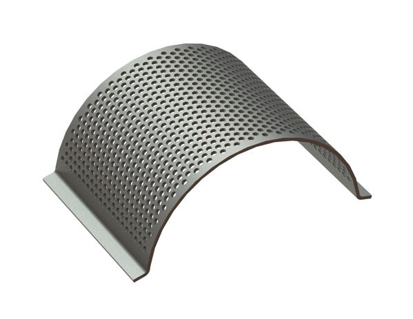 Chapa de criba, ancho 507, espesor de chapa t=10, perforación Ø16, ligament 8 para Cumberland 