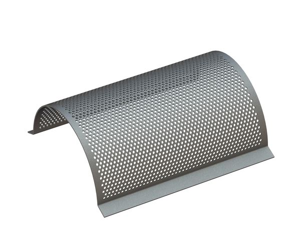Chapa de criba, ancho 580, espesor de chapa t=4, perforación Ø8, ligament 4 