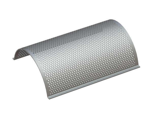 Chapa de cribado sándwich 705 de ancho, espesor de criba t=3+3, perforación desplazada Ø10 nervio 5 para Hosokawa Alpine AG 