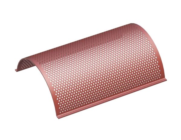 Chapa de cribado sándwich 705 de ancho, espesor de criba t=3+3, perforación desplazada Ø10 nervio 5 para Hosokawa Alpine AG 