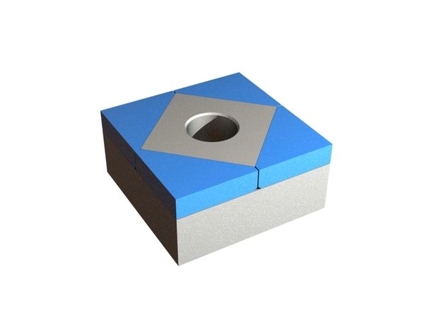 Chipper knife 43x43x20 Hybrid Line for Lindner Recyclingtech 