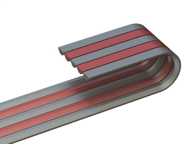 Cinghia trapezoidale SPC 2800, versione aramide, 5 nervature, lunghezza 2800 mm, profilo SPC 