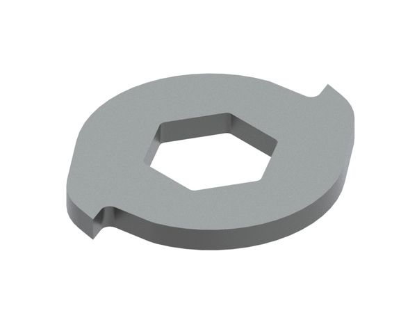 Cisaille rotor Ø530x48, 2 dents, tranchant 15°, six pans creux entre plats 170.62 